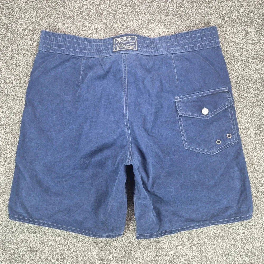 Polo Ralph Lauren Swim Trunks Mens Medium Blue Big Pony Board Shorts